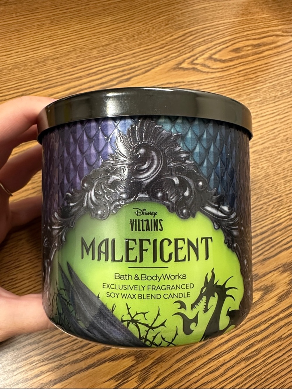 Bath & Body Works Maleficent Decorative Candle - Green & Purple